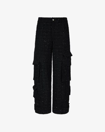 Ultracargo Tweed Trousers | Unisex Trousers Black | GCDS®